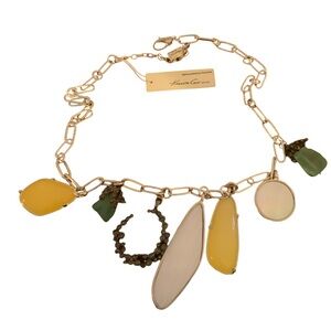 Kenneth Cole Statement Necklace NWT Semi-precious Stones